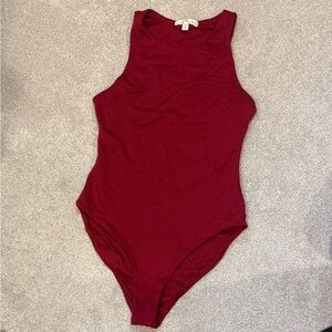 Nine Britton Women's Burgundy Bodysuit